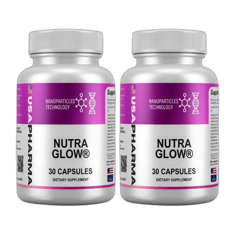 NutraGlow supplement 2 bottles